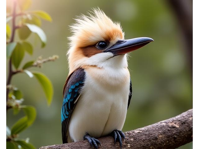 Laughing Kookaburra perched on a branch