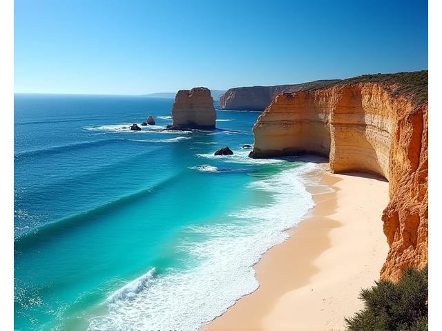 Rugged coastline of Western Australia with turquoise waters